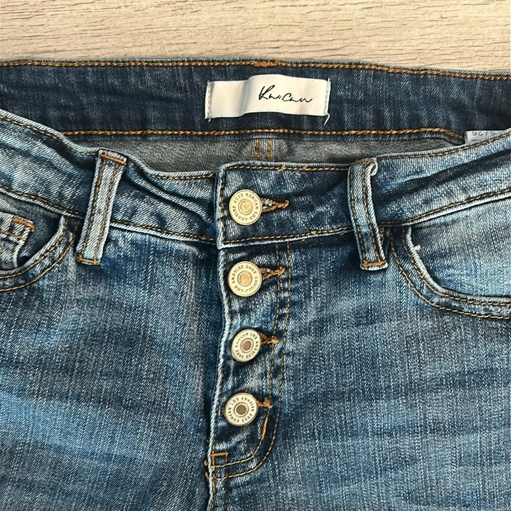 KanCan skinny fit jeans exposed button fly size 26